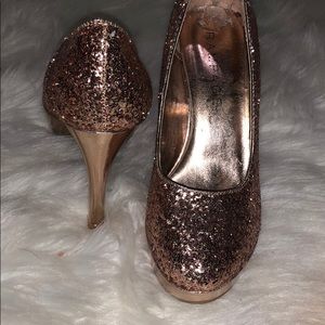 Rampage Rose Gold heels